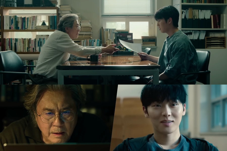 Watch: Choi Min Sik Becomes Obsessed With Choi Hyun Wook’s Mysterious Writing In “Notes From The Last Row” Teaser