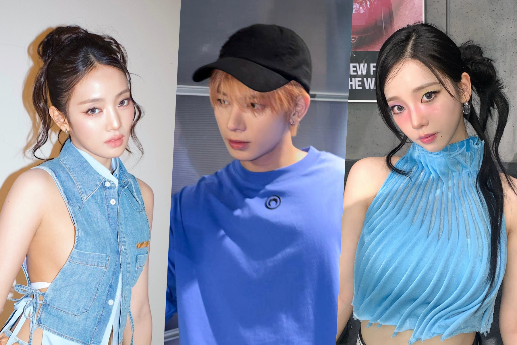 Six Sizzling K-Pop Idols Heat Up the Scene with their Blazing Blue Looks!