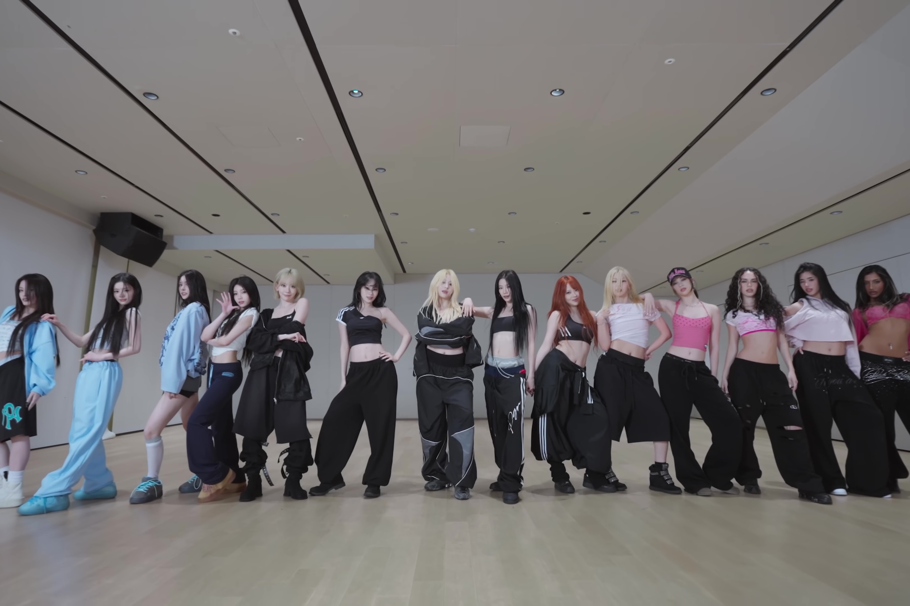 Watch: LE SSERAFIM, ILLIT, And KATSEYE Team Up For “ICONIC BY MISTAKE” Dance Practice Video