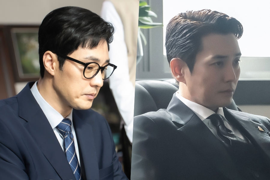 So Ji Sub Kneels In Front Of Joo Sang Wook For The Sake Of His Daughter In New Drama “Agent Kim Reactivated”