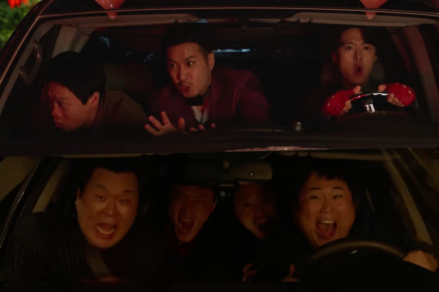 Watch: Gong Myoung, Jin Sun Kyu, And More Get Caught In A Hilariously Chaotic Car Chase In “Husbands In Action”