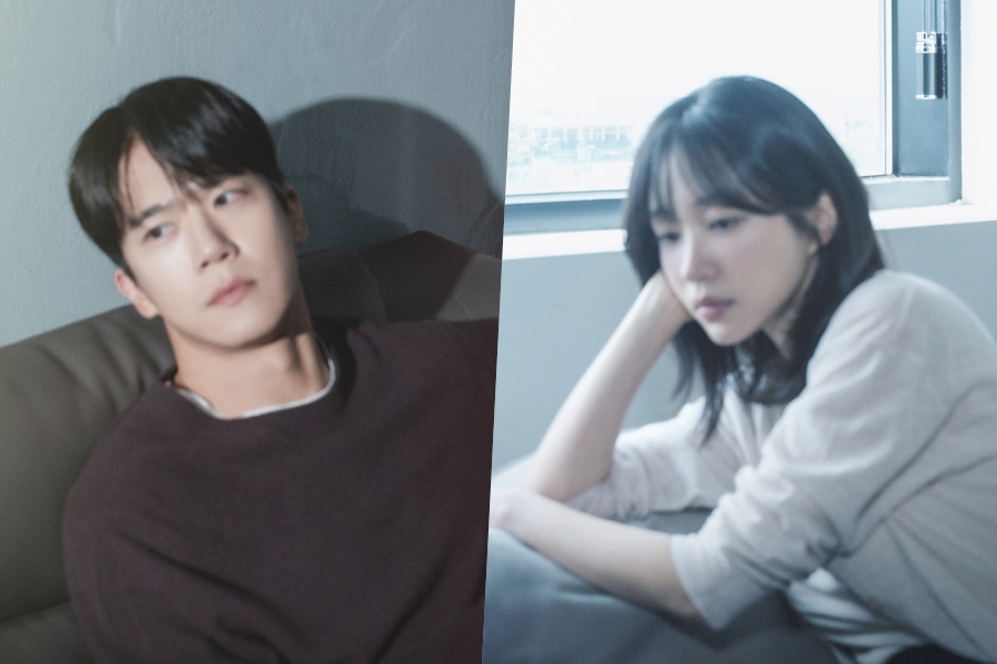 Ha Seok Jin And Hani Convey Their Loneliness In New Drama “Love On The Menu” Posters