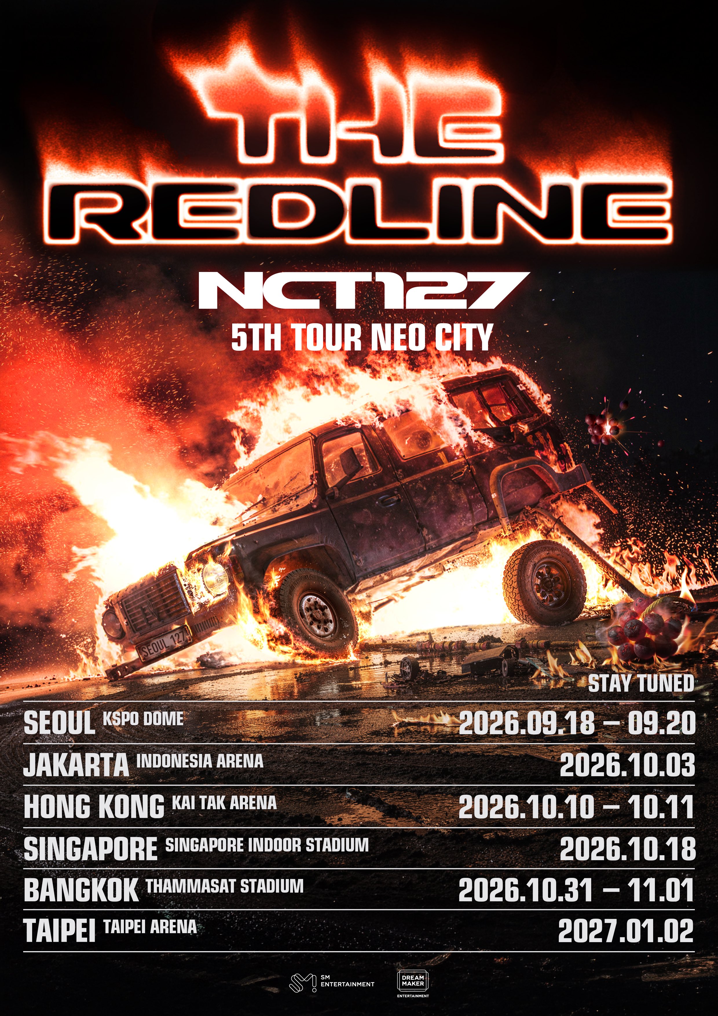 NCT 127 Announces Stops For 5th Tour “NEO CITY – THE REDLINE”