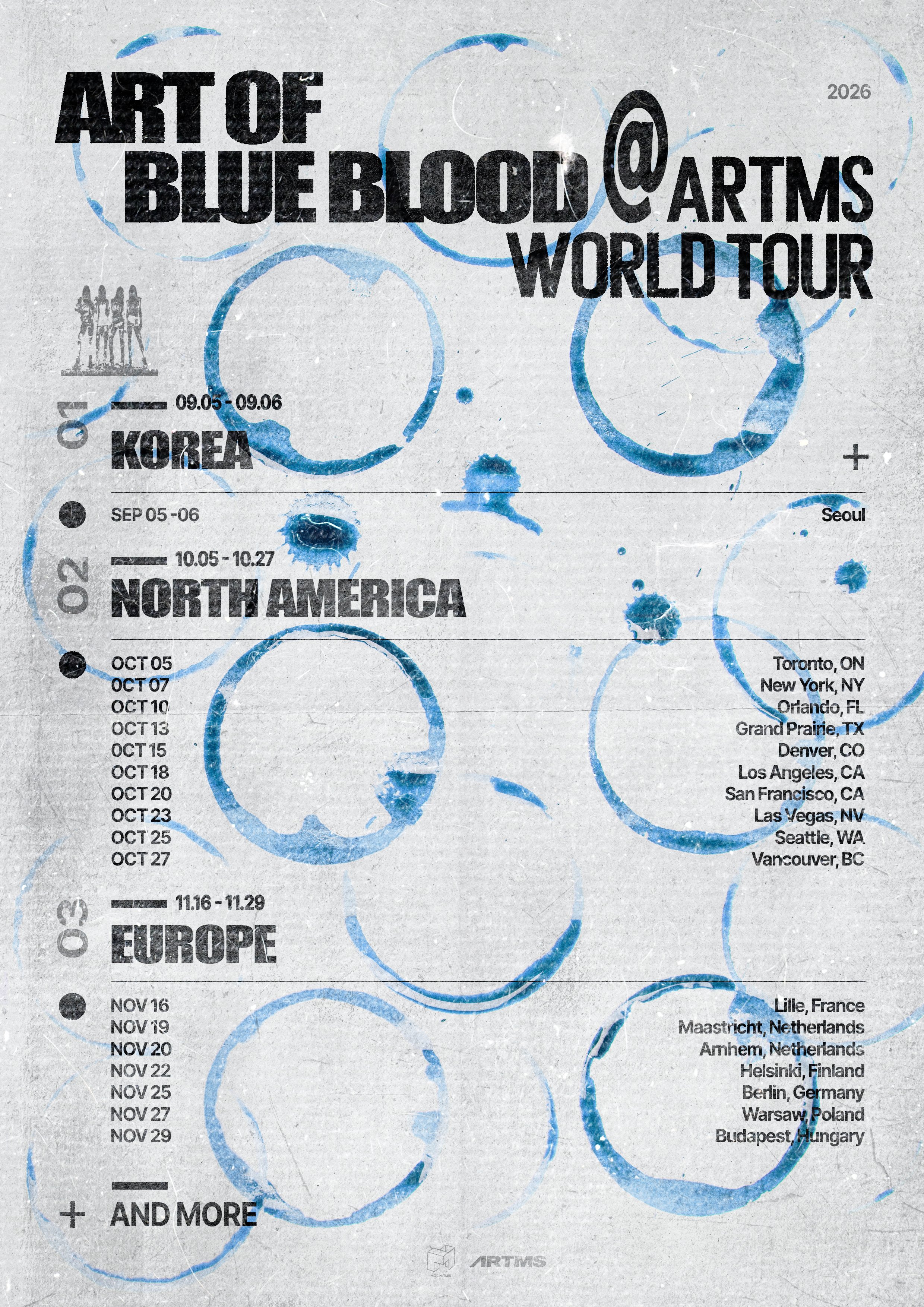 ARTMS Announces Dates And Cities For 2026 World Tour “Art Of BLUE BLOOD”