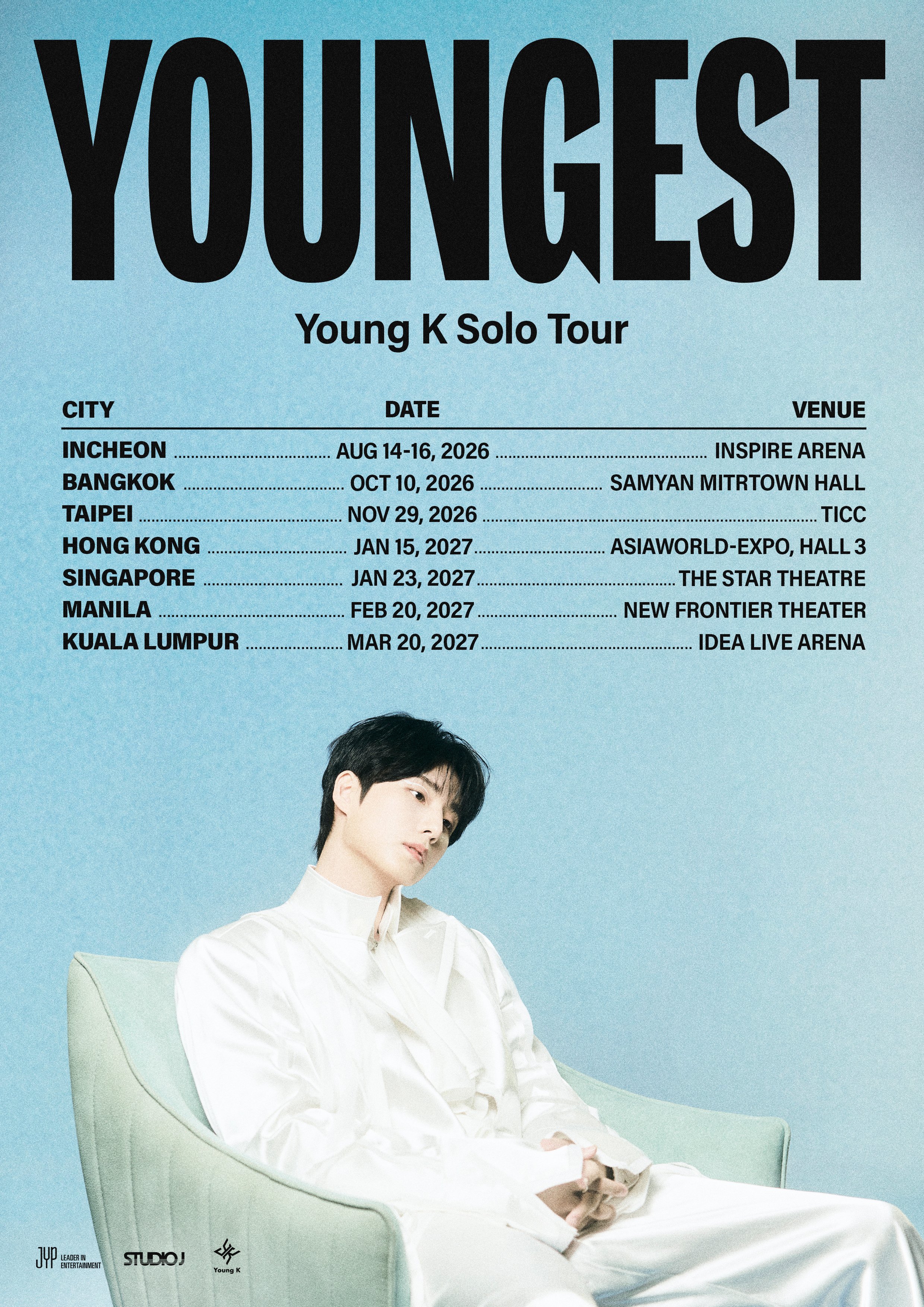 DAY6’s Young K Announces Dates And Cities For Solo Tour “YOUNGEST”