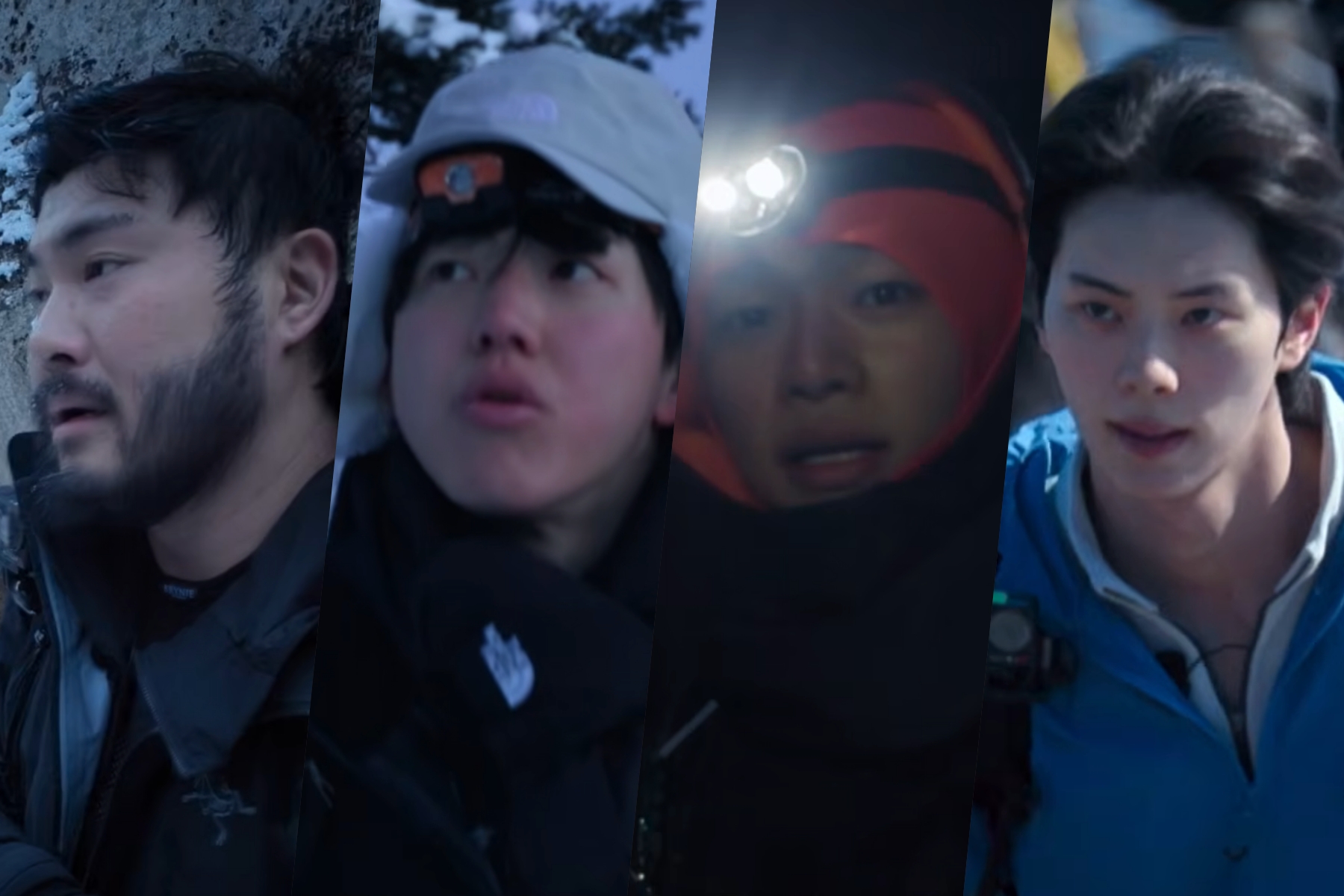 Watch: Car, the Garden, Dowoon, Tarzzan, And Lee Chae Min Face Brutal Reality Of A Snowy Mountain Climb In “Take A Hike!” Teaser