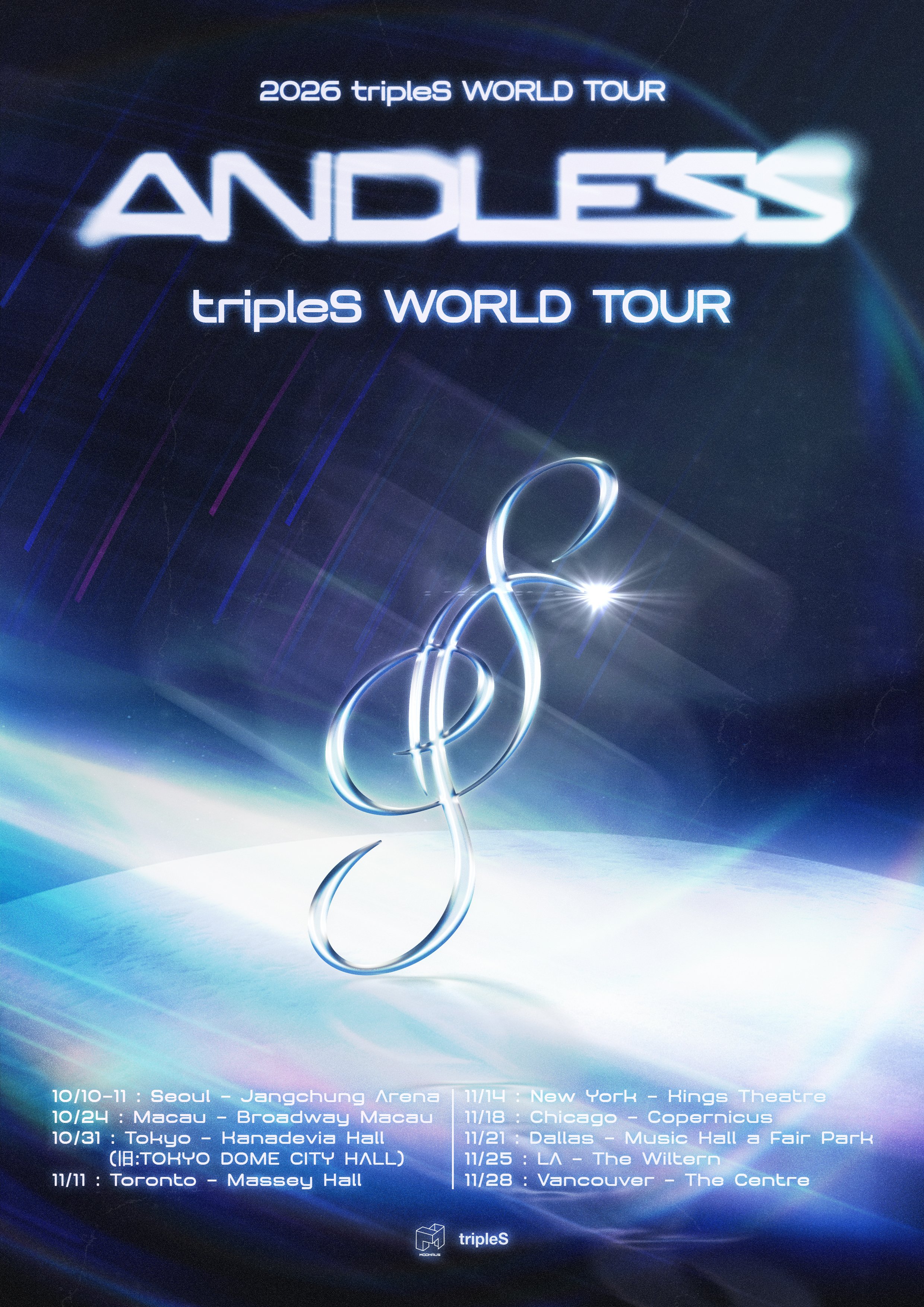 tripleS Announces Dates And Cities For 2026 World Tour “ANDLESS”插图 tripleS Announces Dates And Cities For 2026 World Tour “ANDLESS”插图