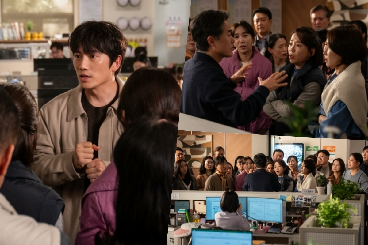 Ji Sung Is Surrounded By An Angry Mob In “The Apartment Job”