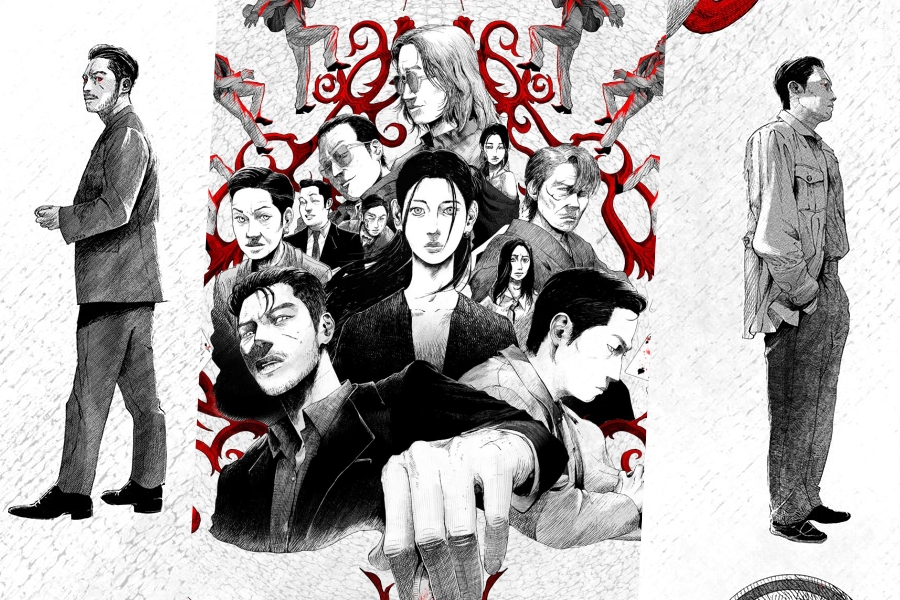 Byun Yo Han, Roh Jae Won, And More Take The Spotlight In Unique Illustrated Poster For “Tazza 4”