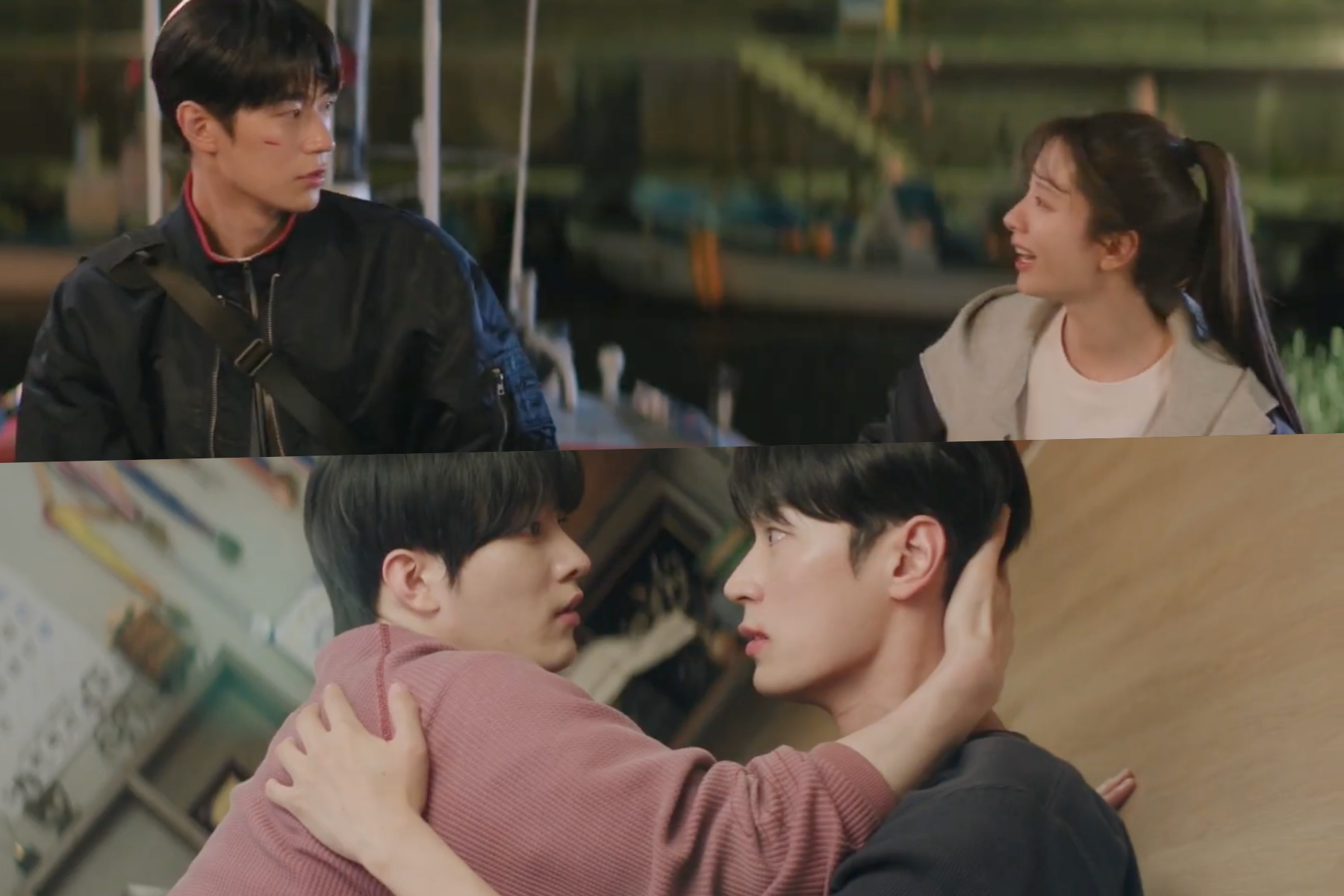 Watch: Twins Kim Ji Yeon And Jang Se Hyuk Cause Chaos For Park Seo Ham With Body Swap In “Dive Into You” Teasers