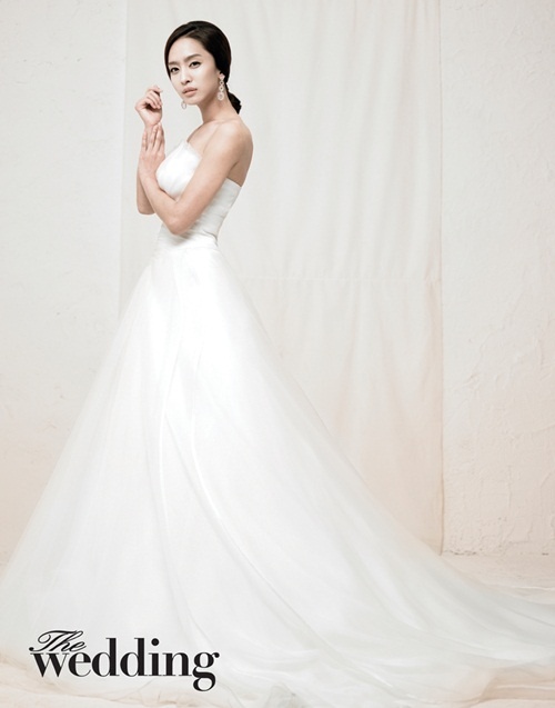 Park Jung Ah Goes Bridal for Wedding Photoshoot