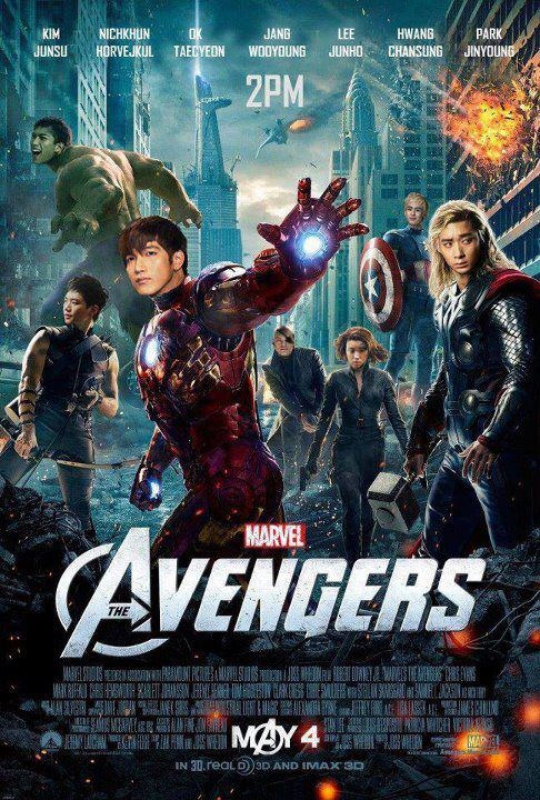 Taecyeon Turns into Hulk in 2PM’s Version of “The Avengers” Poster