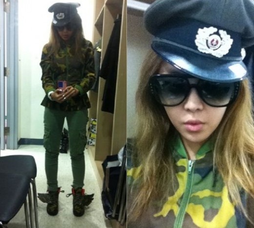 Narsha Dresses Down in a Uniform
