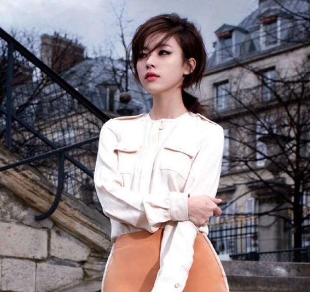 Han Hyo Joo Models Ferragamo for Harper’s Bazaar