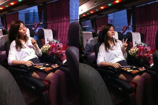 Kim Ha Neul "Bus Food as Good as Airline Service"