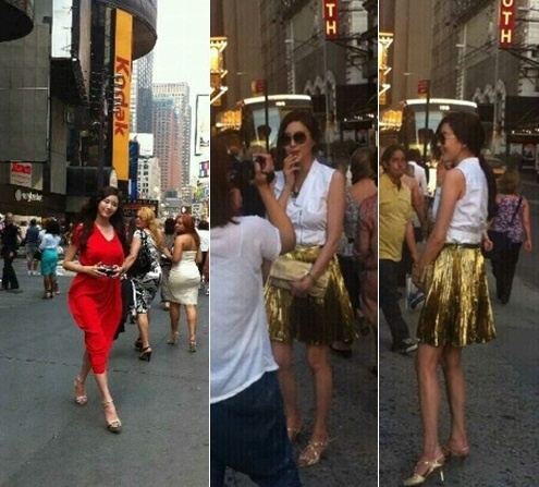 Kim Sarang’s Sexy Figure Turns Heads in NYC