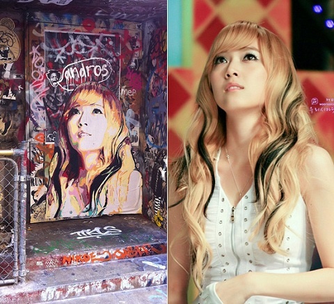SNSD Jessica Graffiti in Melbourne, Australia