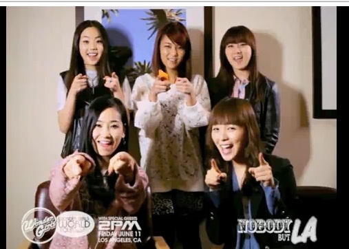 Wonder Girls Say Hi to their US Fans