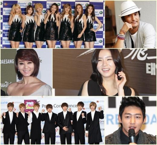 Rainbow, U-KISS, Shin Se Kyung, Shin Hyun Joon Chosen as Most Photogenic Stars of the Year