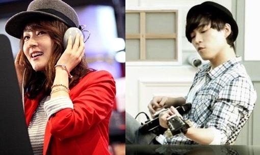 Park Jin Hee Kisses John Park on the Cheek During a Baseball Game