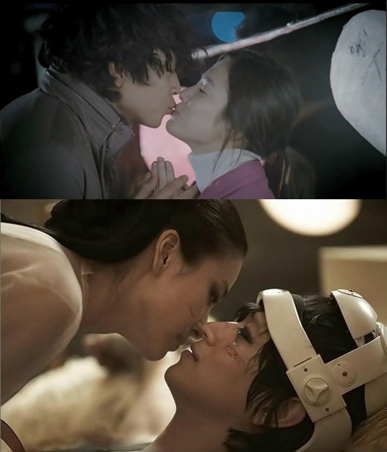 Kang Dong Won and Song Hye Gyo Kiss for "Love for Sale"