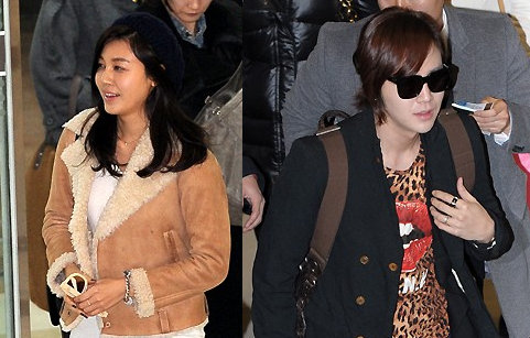 Kim Ha Neul and Jang Geun Suk’s Airport Fashion