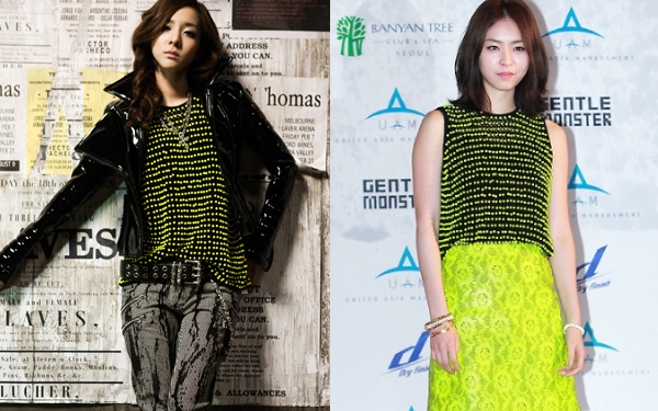 Who Wore It Best: Neon Yellow Beaded Top Edition