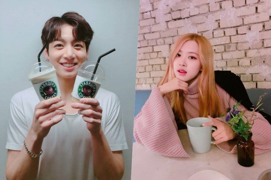 Composite Instagram-worthy cafe image from Soompi showcasing the visual dessert and beverage aesthetic that dominates trendy Seoul cafes including cream latte art character-themed desserts and photogenic drink presentations the current Seoul cafe experience economy that grew out of the selfie latte moment
