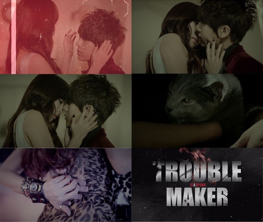 HyunA and Hyun Seung Get Steamy for Trouble Maker’s First Teaser Video