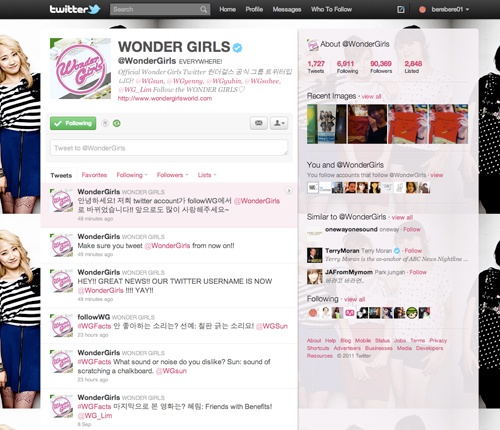 The Wonder Girls Announce Their New Twitter Username