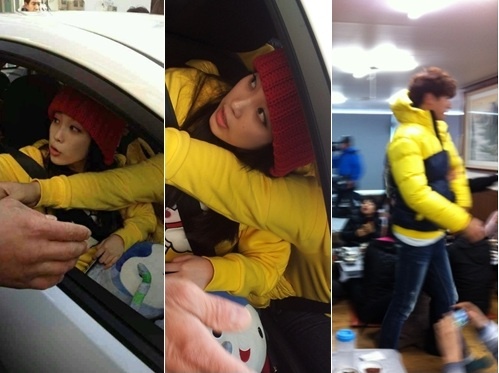 IU Caught on Camera While Filming on "Running Man"