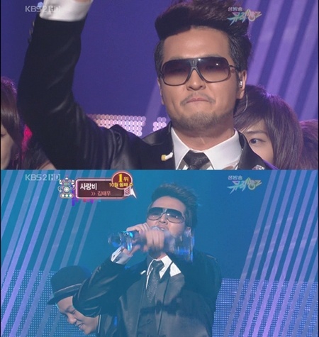 KBS Music Bank – Kim TaeWoo is #1 for 2nd week