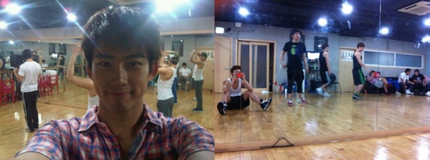 Jo Kwon and Taecyeon Share Pictures Practicing for JYP Nation Concert