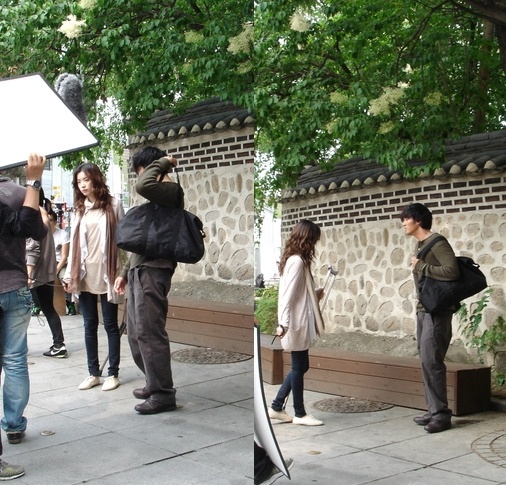 Picture of So Ji Sub on the Set of "Only You"