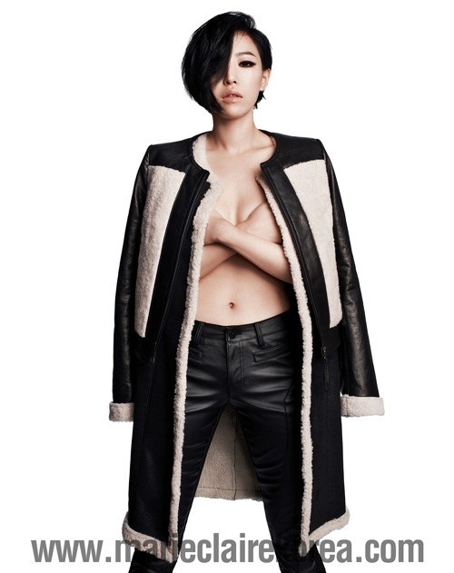 Ga In of Brown Eyed Girls Takes Her Top Off for Marie Claire