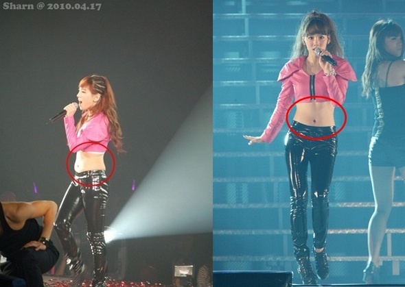SNSD’s Taeyeon Gets Caught by Chinese Fans for Her Stomach