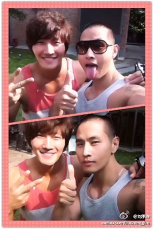 Yoo Seung Jun And Kim Jong Kook Meet In China
