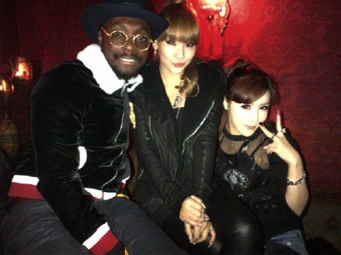 Will.i.am Parties and Works with 2NE1 in Seoul