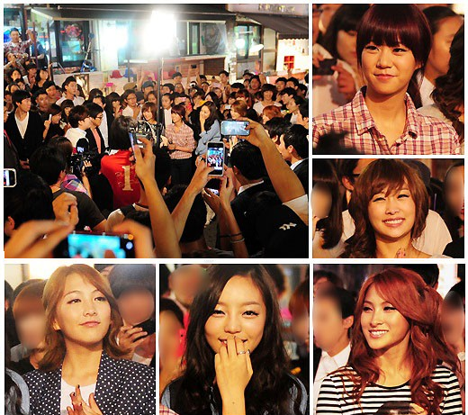 Crowd of Kara Fans Cause Street Blockage
