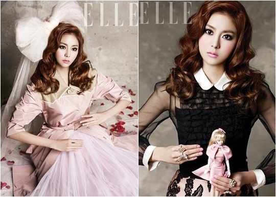 Uee Transforms Into Barbie for "Elle" Photo Shoot