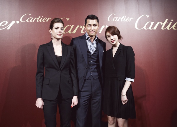 Yoon Eun Hye and Jung Woo Sung Meet the Princess of Monaco and Cartier CEO