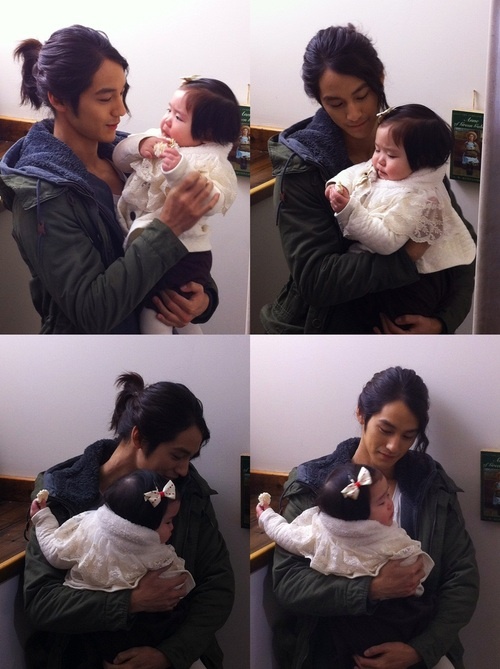 Kim Bum Holding a Baby from "Padam Padam"