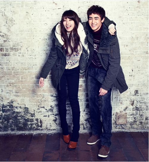 Nichkhun and Suzy Pose Together for EDWIN