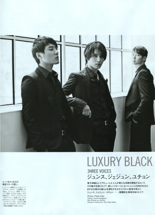 JYJ Featured In Popeye Magazine