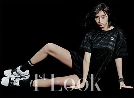 Hyeri con un look deportivo para la revista “1st Look”