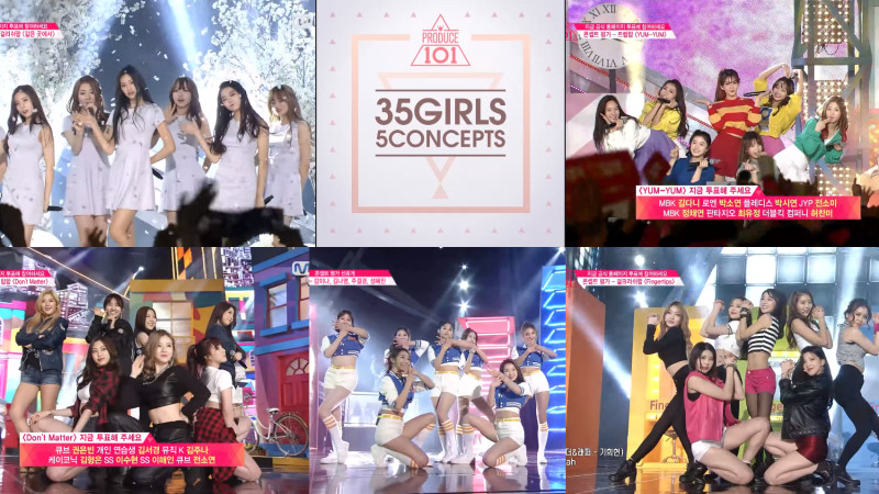 Las concursantes de Produce 101 tienen una intensa batalla de conceptos