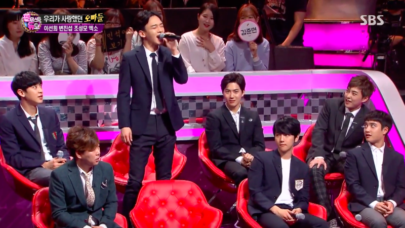 Xiumin y Chen de EXO tratan de vencer el reto de una nota alta en “Fantastic Duo”