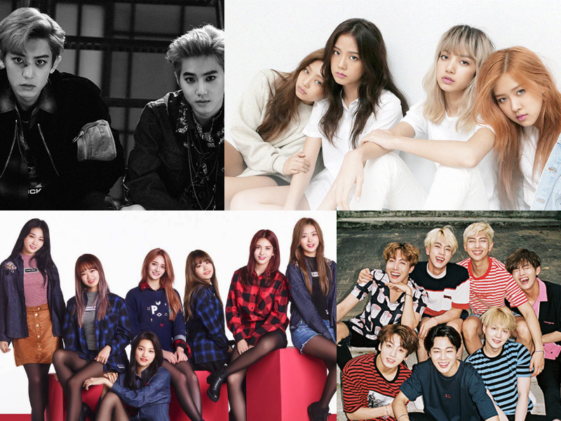 Se revela la lista de cantantes top de K-Pop del mes de agosto