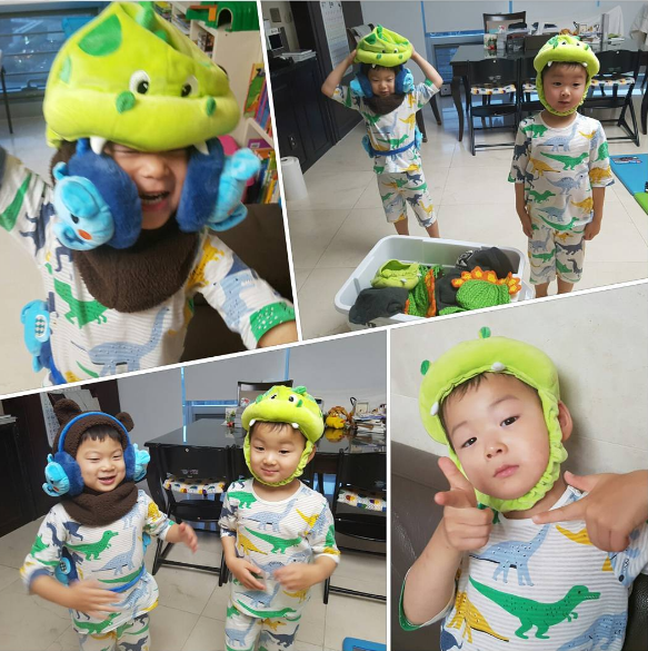 Minguk y Manse preparados para el invierno con adorables gorros
