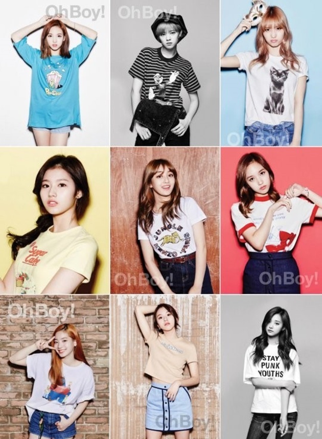 TWICE muestra su encanto a la revista “Oh Boy!”